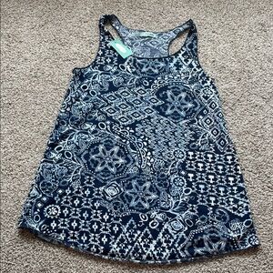 Maurice’s XS Navy patterned Women's Tank Top (NEW)